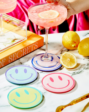 Load image into Gallery viewer, ALL SMILES | SET OF 4 COASTERS