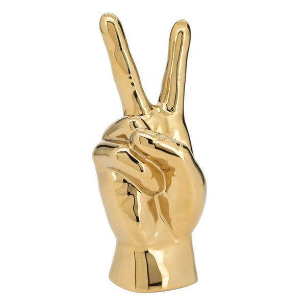 Hand ceramic Sculpture - 10” - Peace