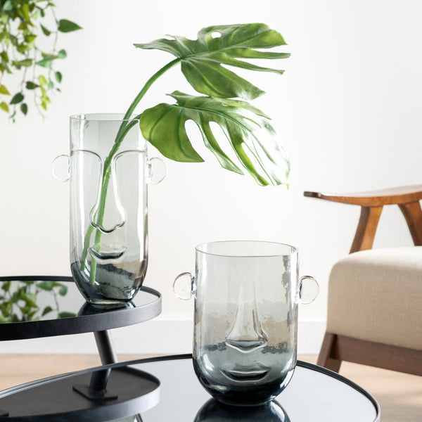 Eulenschnitt Vase of Glass Liebe large black - Buy online